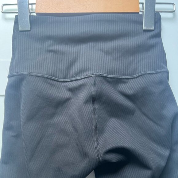 NWT Lululemon Wunder Train Ribbed High Rise Tight 25” Size 0 Black - Picture 4 of 5